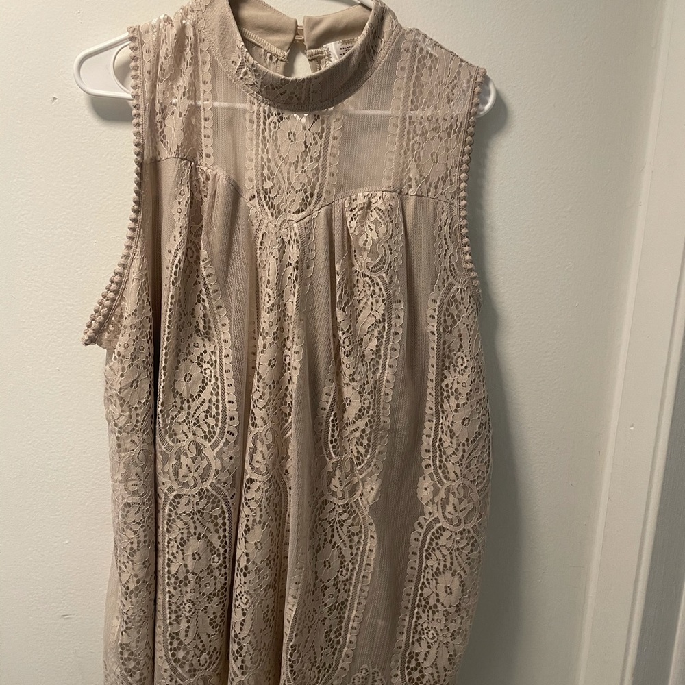 Plus Sized Dressy Tank Top